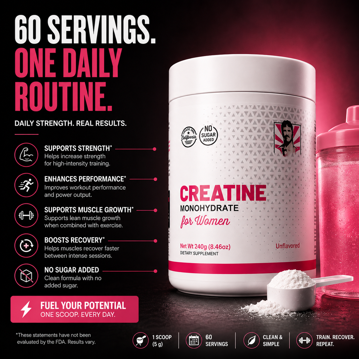 Creatine Monohydrate Powder!